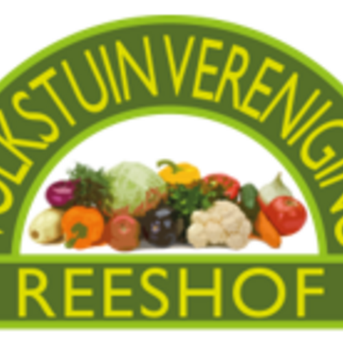 Logo met de tekst Volkstuinvereniging Reeshof