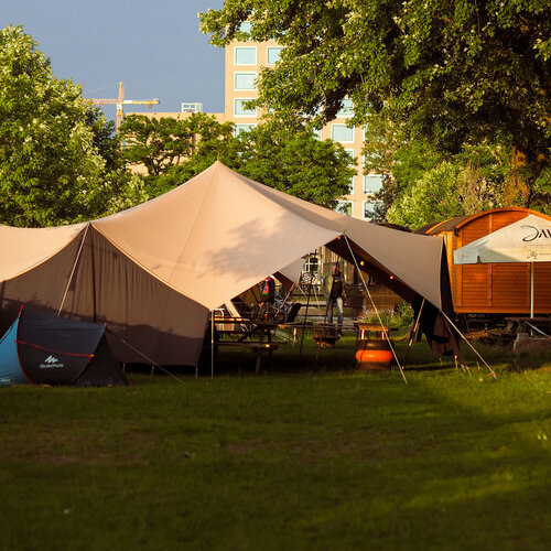 Foto van een tent van Stadscamping Tilburg