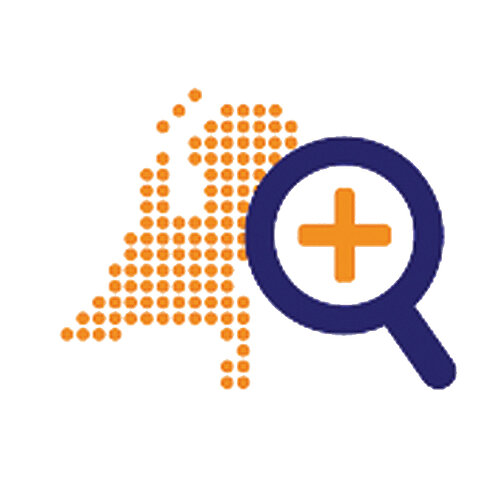 Illustratie van de kaart van Nederland met een vergrootglas erboven met een oranje kruis daarin