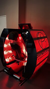 Foto van een infrarood lamp