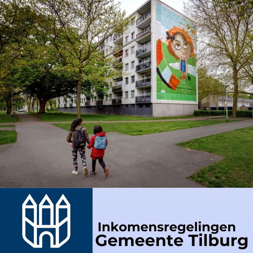 Foto van flat in Stokhasselt met twee kinderen op de voorgrond