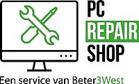 Illustratie van een pc met de tekst PC Repair Shop