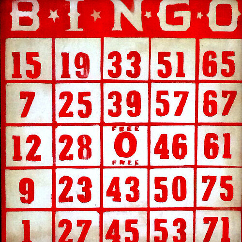 Foto van bingokaart