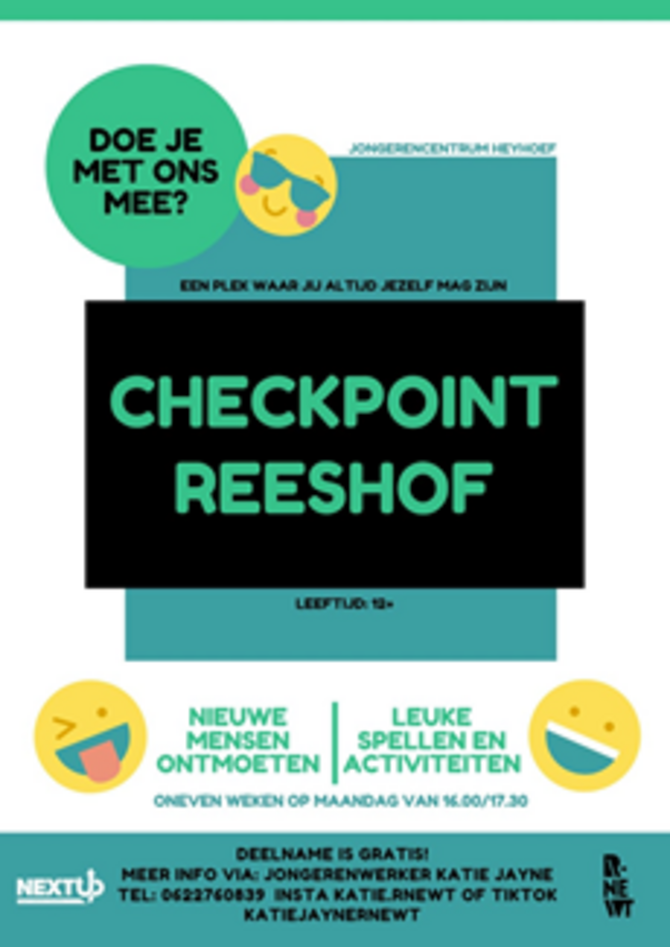 Flyer van Checkpoint Reeshof