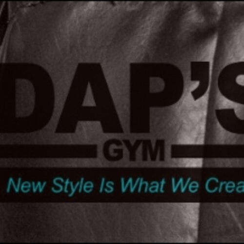 Foto met tekst DAP''s Gym; New style is wat we create