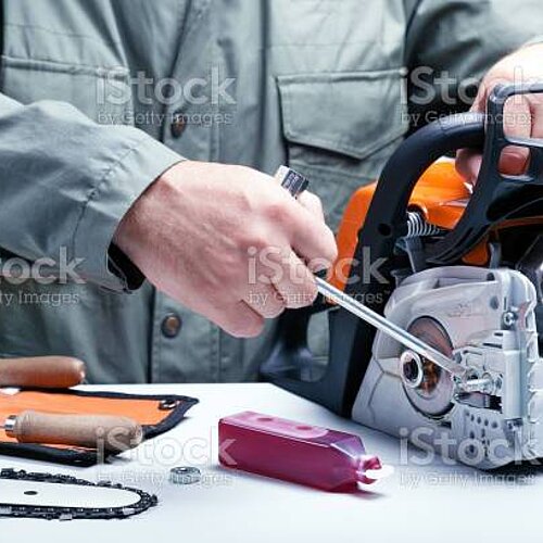 Foto van apparaat dat gerepareerd wordt