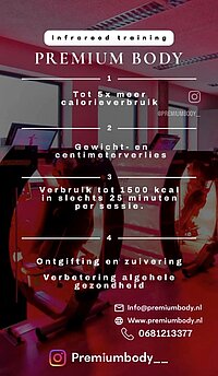 Afbeelding van een flyer van Premiumbody