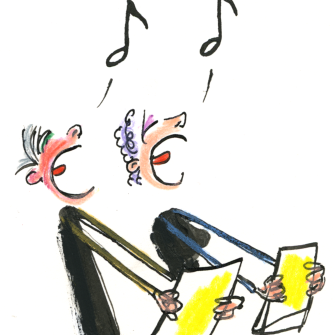 Illustratie van koor