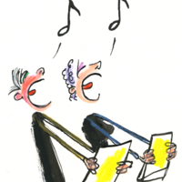 Illustratie van koor